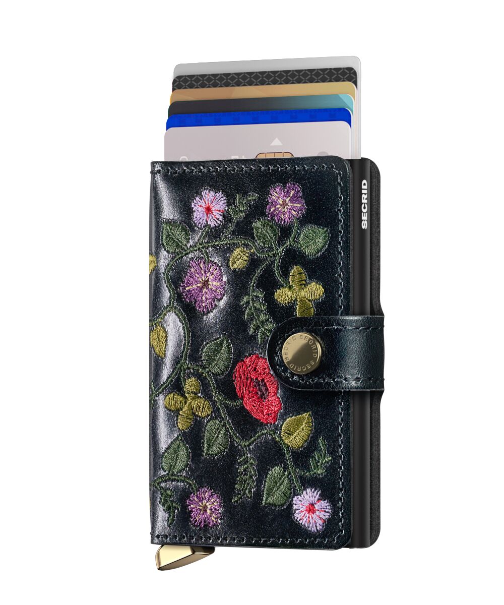 ミニウォレット(MSt Stich Floral Black)│SECRID(シークリッド/セクリッド)