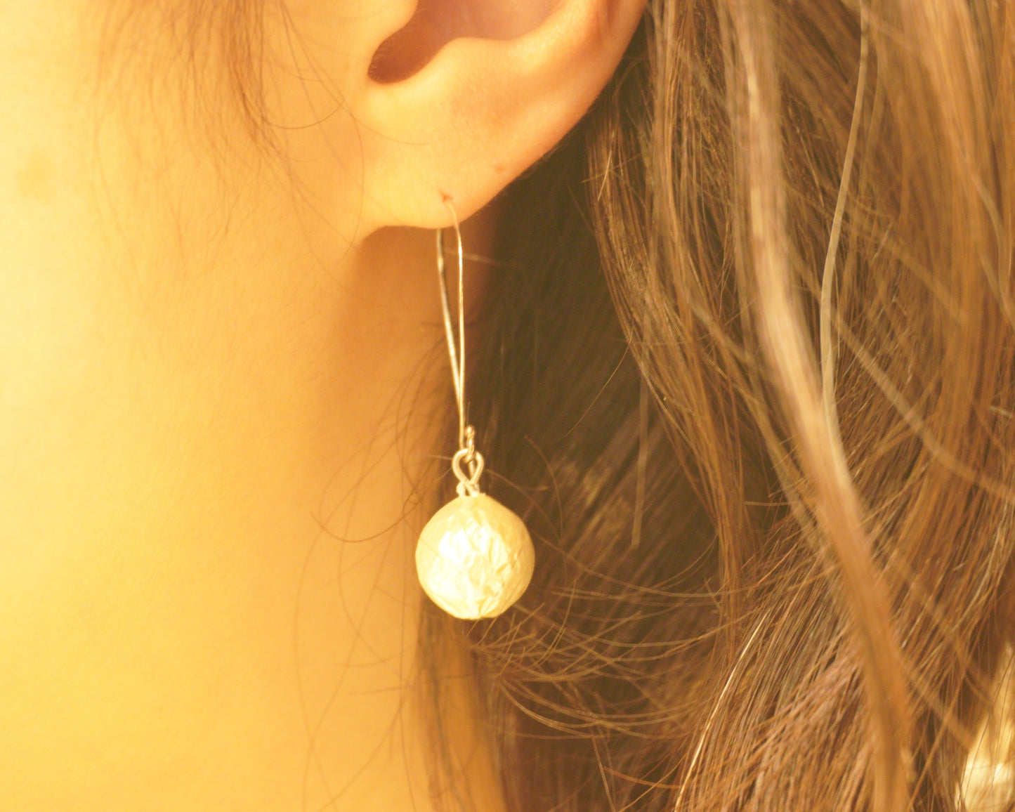 樹脂パールピアス(SV)│Atelier Mallet(アトリエマレット)